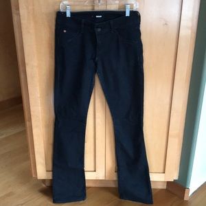 Black boot/wide leg Hudson’s with back pockets